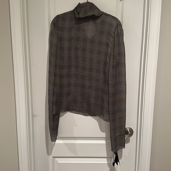 NWT Saint Laurent Sheer Blouse - Picture 8 of 14